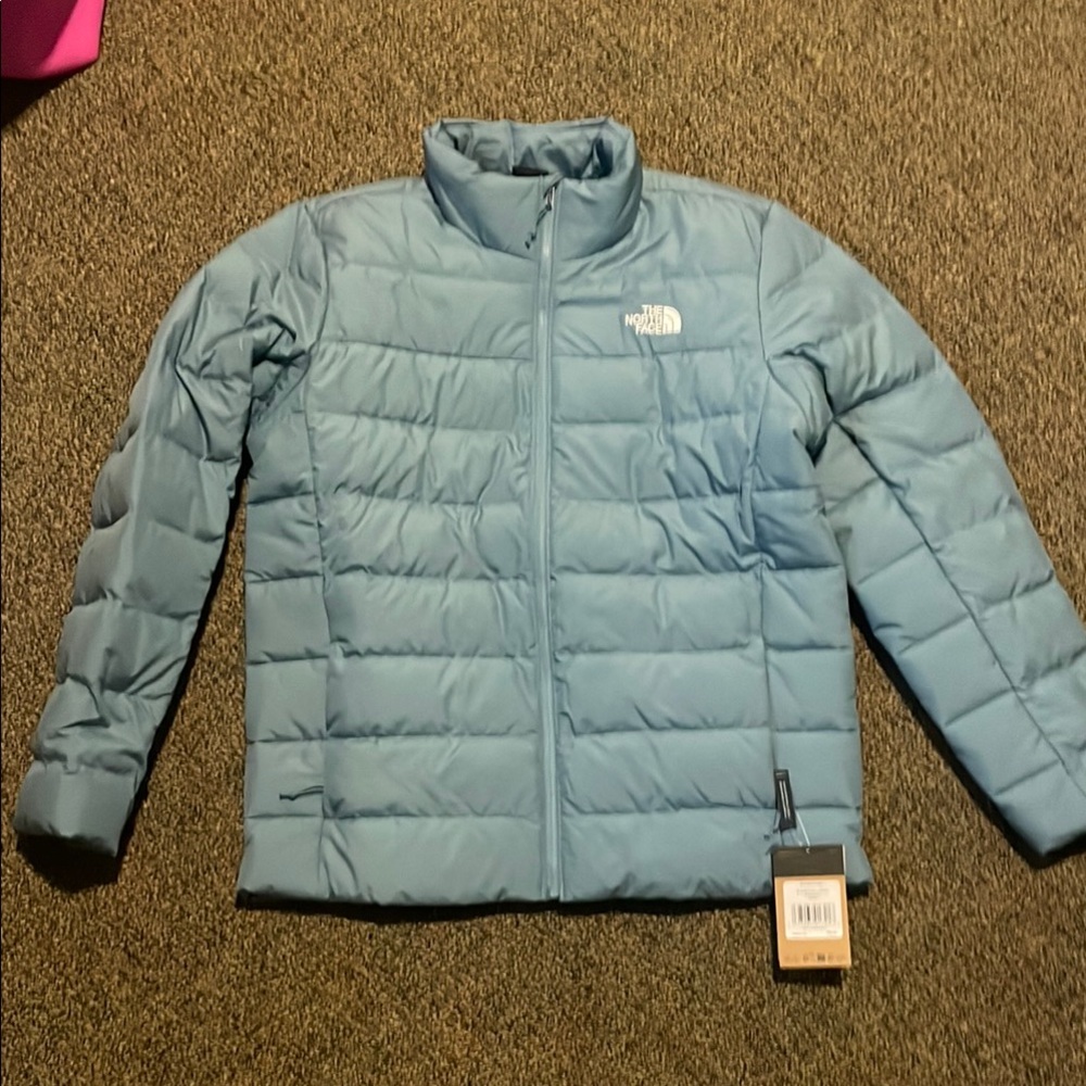 The North Face Algae Blue Puffer Jacket
